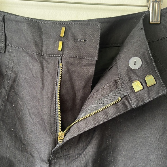 NWT Y2K Mariah Carey Dark Navy Blue Cropped Capri Cargo Pants Size 8 - Picture 7 of 14